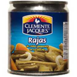 CHILE JALAPEÑO RAJAS VERDES CLEMETE JACQUES X 220 GRS 