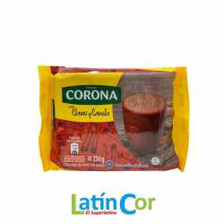 CHOCOLATE CORONA CLAVOS Y CANELA 250G