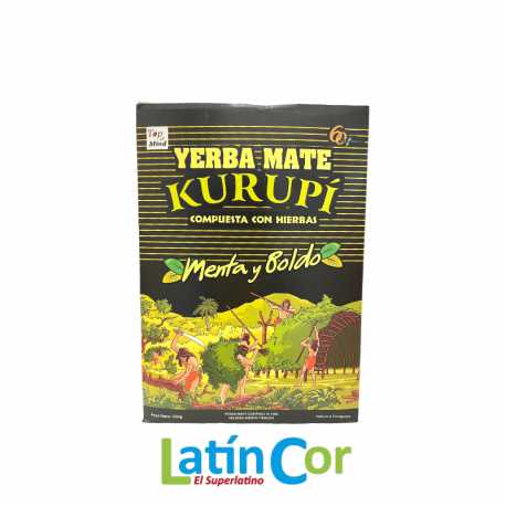 YERBA MATE KURUPI 500GR COMPUESTA MENTA Y BOLDO