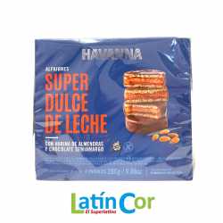 ALFAJORES HAVANNA CON HARINA DE ALMENDRAS X 4 UNIDADES