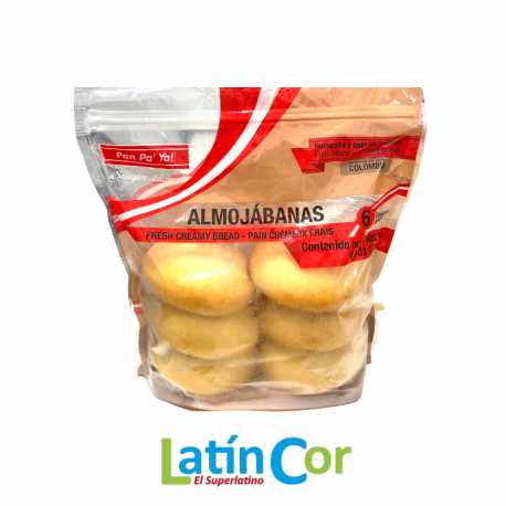 ALMOJÁBANAS CONGELADAS PAN PA' YA X 6 UNIDADES X 270 G