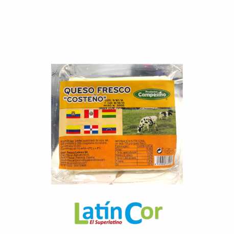 QUESO COSTEÑO X 400 GRS ( PRODUCTO FRESCO ) 