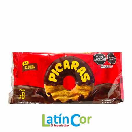 GALLETAS PICARAS CHOCOLATE X6