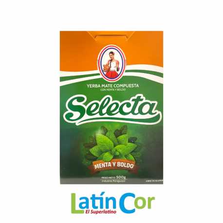 YERBA MATE COMPUESTA MENTA-BOLDO SELECTA X 500 G