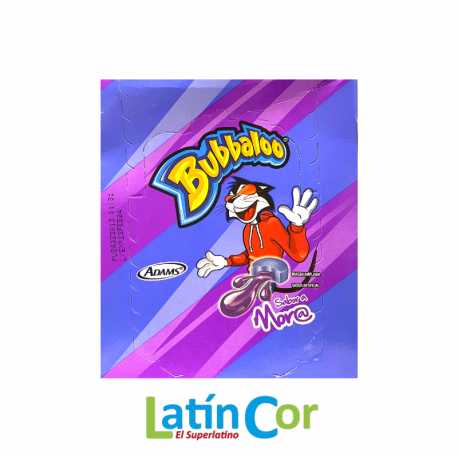 BUBBALOO MORA DISPLAY X 70 UNIDADES