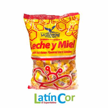  CARAMELOS LECHE Y MIEL LA UNIVERSAL X 418 GRS X 24 U 