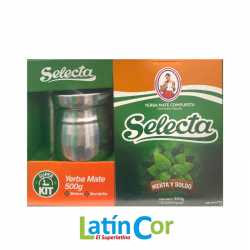 KIT MATE SELECTA (YERBA MATE+MATERO+BOMBILLA)