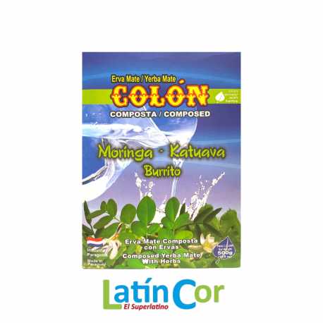 YERBA MATE COLÓN COMPUESTA MORINGA X 500 G