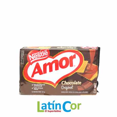 GALLETAS AMOR CHOCOLATE X 100 G