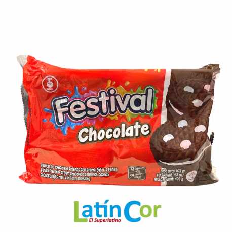 GALLETAS FESTIVAL CHOCOLATE X12