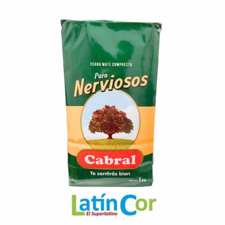 YERBA MATE COMPUESTA PARA NERVIOSOS CABRAL X 1 KG