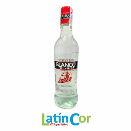 AGUARDIENTE BLANCO DEL VALLE SIN AZÚCAR X 700 ML