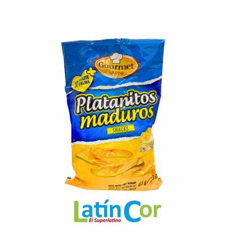PLATANITOS MADUROS GOURMET LATINO X 65 G
