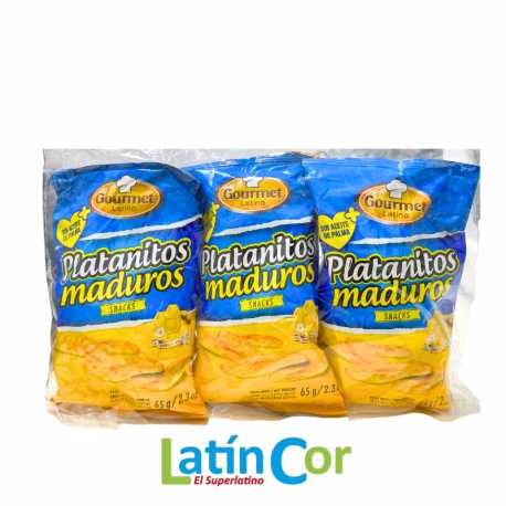 PLATANITOS MADUROS X3 GOURMET LATINO