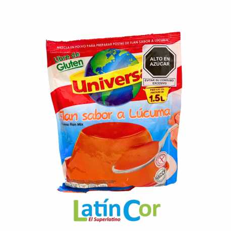 FLAN CON SABOR A LUCUMA X 150 GRS UNIVERSAL 