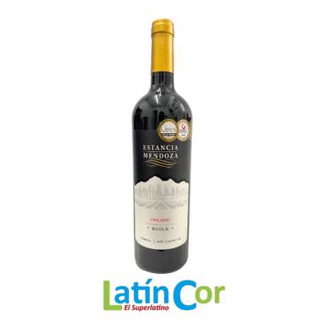 VINO ESTANCIA MENDOZA MALBEC ROBLE X 750 ML