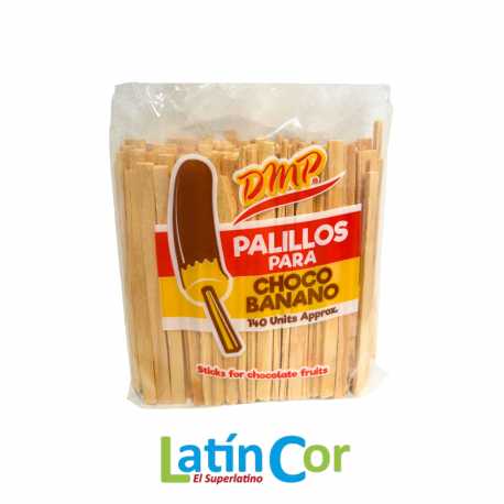 PALILLOS PARA CHOCO BANANO X 140 UNIDADES