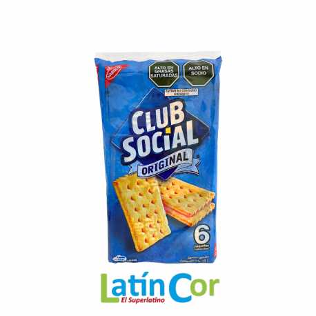 GALLETAS CLUB SOCIAL 156 GR X 6 U