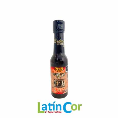 SALSA NEGRA PICANTE CON CHILE CHILTEPIN X 150 ML