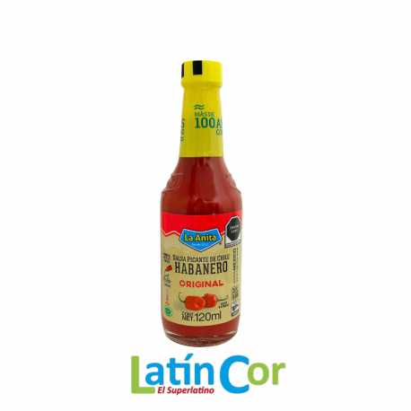SALSA CHILE HABANERO ROJO LA ANITA X 230 ML 