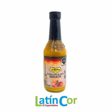 SALSA PICANTE DE CHILE HABANERO MANGO LA ANITA X 120 ML