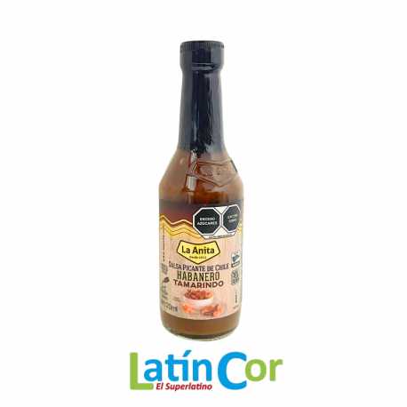 SALSA PICANTE DE CHILE HABANERO TAMARINDO LA ANITA X 120 ML