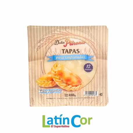 TAPAS DE EMPANADAS DOÑA PETRONA X 12 UNIDADES (410 G)