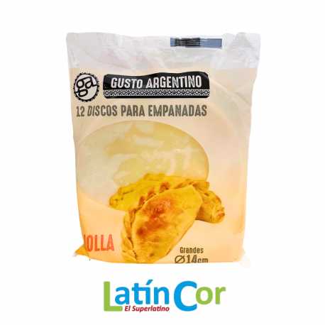 TAPAS DE EMPANADAS GUSTO ARGENTINO CRIOLLAS X 12 UNIDADES (14 CM)