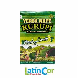 YERBA MATE KURUPÍ MENTA LIMÓN 500 GR