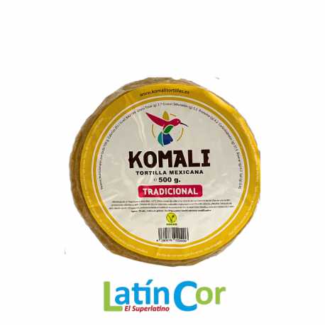 TORTILLAS DE MAIZ KOMALI 15 CM X 500GR
