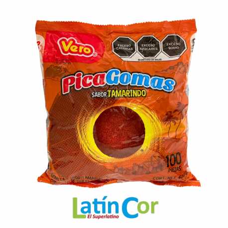 PICAGOMAS TAMARINDO VERO PAQUETE X 100 UNIDADES