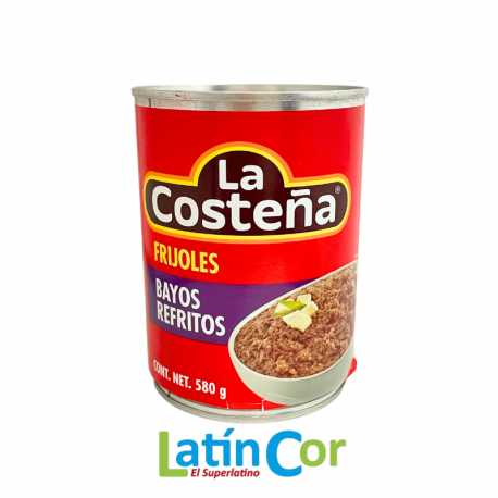 frijoles bayos refritos la costeña 580
