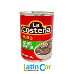 frijoles negros refritos la costeña 580