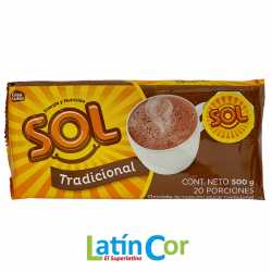 CHOCOLATE SOL TRADICIONAL CON AZUCAR X 500 G