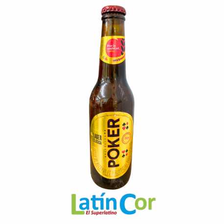 CERVEZA POKER BOTELLA X 330 ML