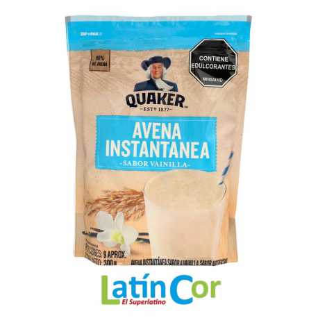 AVENA QUAKER INSTANTÁNEA SABOR VAINILLA X 300 G 