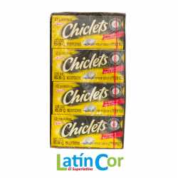 CHICLETS ADAMS GRANDES SABOR MENTA X 20 UNIDADES