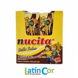 NUCITA DOBLE SABOR DISPLAY X 12 UNIDADES