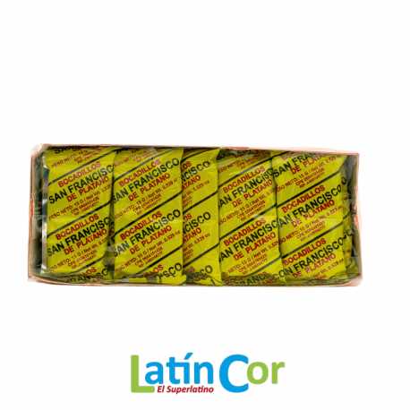 BOCADILLO DE PLÁTANO SAN FRANCISCO DISPLAY X 15 UNIDADES (225 G)