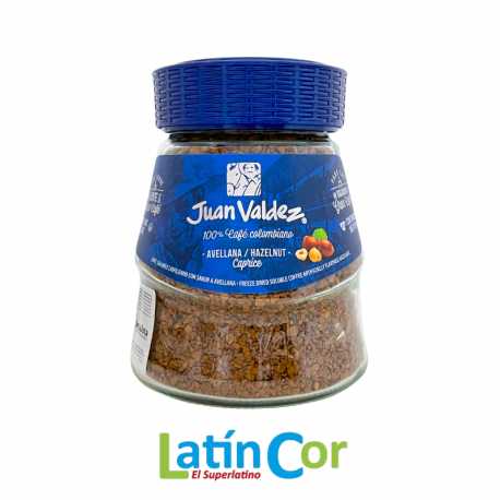 CAFE JUAN VALDEZ SOLUBLE LIOFILIZADO AVELLANA X 95 G