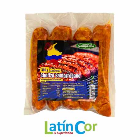 CHORIZO SANTARROSANO DE MI PUEBLO X 400 G (5 UNIDADES)