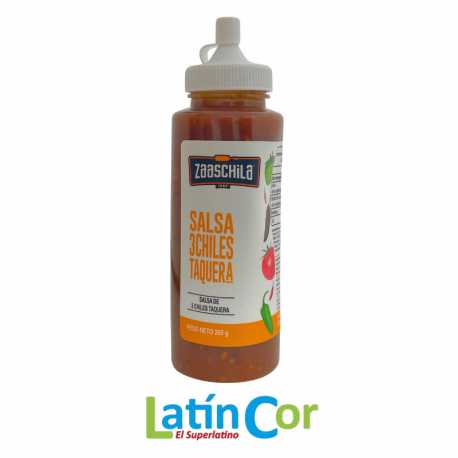 SALSA 3 CHILES TAQUERA ZAASCHILA X 265 G