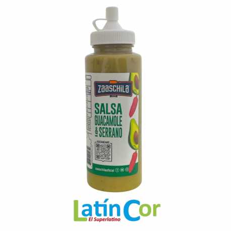 SALSA GUACAMOLE & SERRANO ZAASCHILA X 265 G