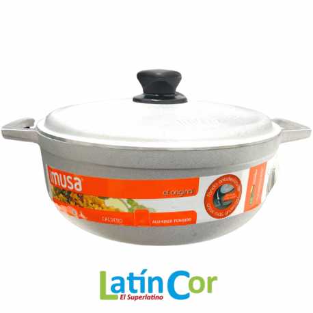 CALDERO IMUSA NUMERO 14 (ALUMINIO FUNDIDO) 36 CM-11 L