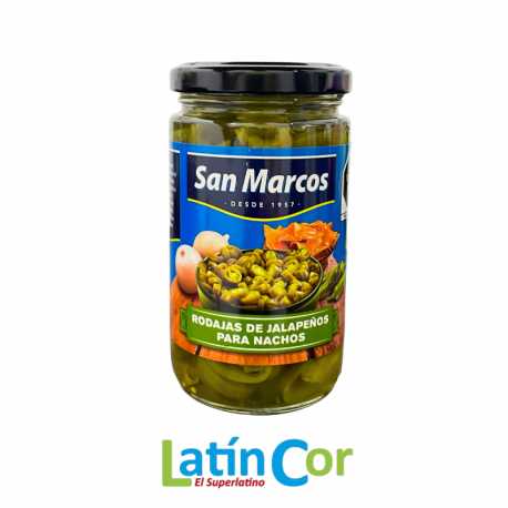 RODAJAS DE JALAPEÑOS PARA NACHOS SAN MARCOS X 230G