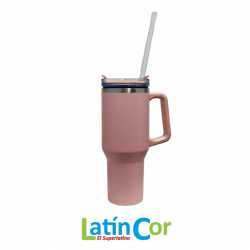 TAZA TERMICA ROSA X 1LT 