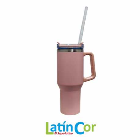 TAZA TERMICA ROSA X 1LT 
