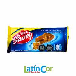 CHOCOLATE CON LECHE SAVOY X 130 G (UNIDAD)