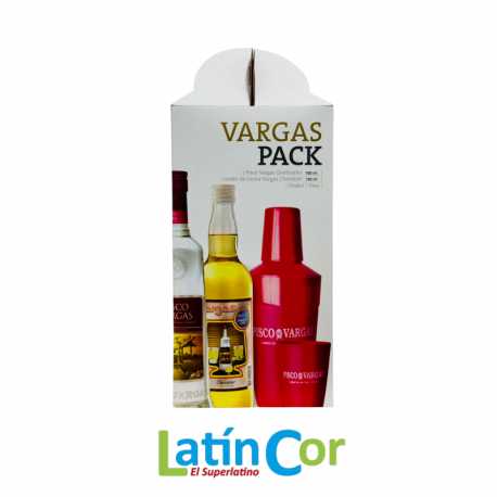 KIT PISCO VARGAS CON COCTELERA X 700 ML