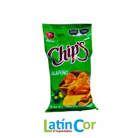 CHIPS DE JALAPEÑO BARCEL X 62 G